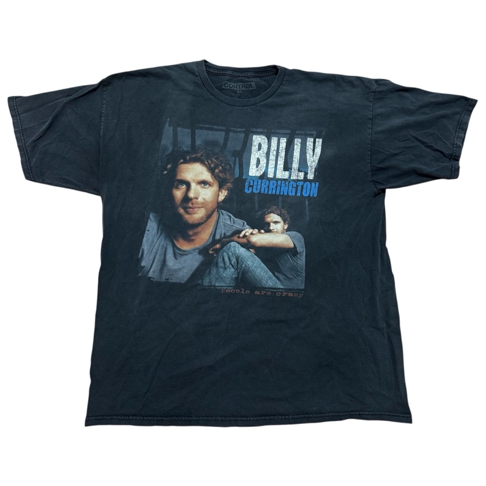 Billy Currington People Are Crazy Black Graphic Short Sleeve Tee XL